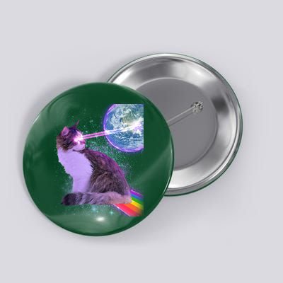 Space Cat Shooting Lazer Into Moon Button