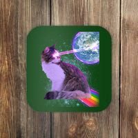 Space Cat Shooting Lazer Into Moon Coaster