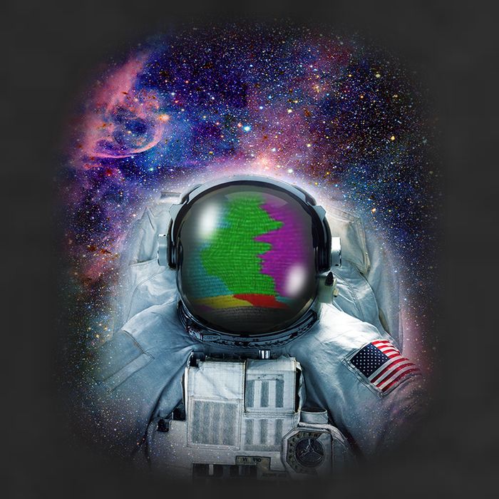 Space Channel Universe Garment-Dyed Heavyweight T-Shirt