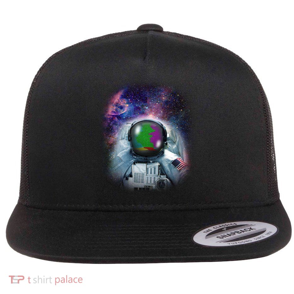 Space Channel Universe Flat Bill Trucker Hat