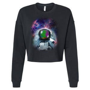 Space Channel Universe Cropped Pullover Crew