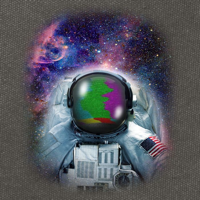 Space Channel Universe Cotton Canvas Backpack