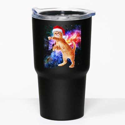 Space Christmas Cat Santa Kitty Tumbler