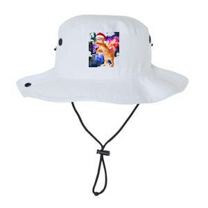 Space Christmas Cat Santa Kitty Legacy Cool Fit Booney Bucket Hat