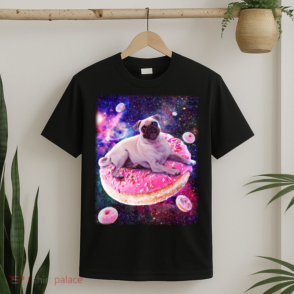 Space Donut Pug T-Shirt