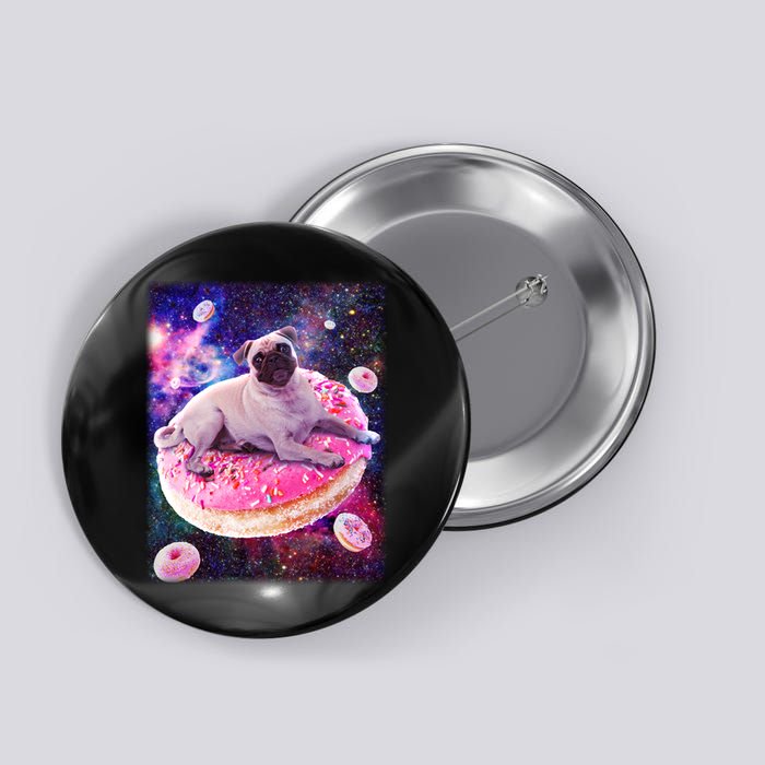 Space Donut Pug Button