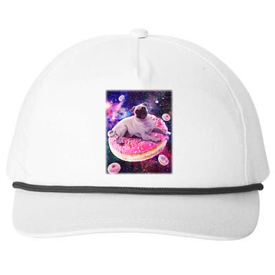 Space Donut Pug Snapback Five-Panel Rope Hat