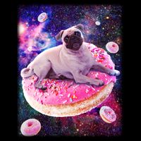 Space Donut Pug Polo