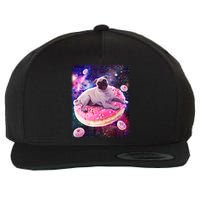 Space Donut Pug Wool Snapback Cap