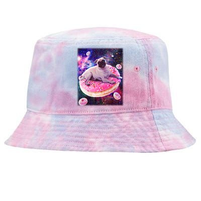 Space Donut Pug Tie-Dyed Bucket Hat