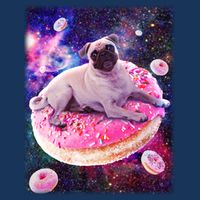 Space Donut Pug Infant Baby Jersey Bodysuit