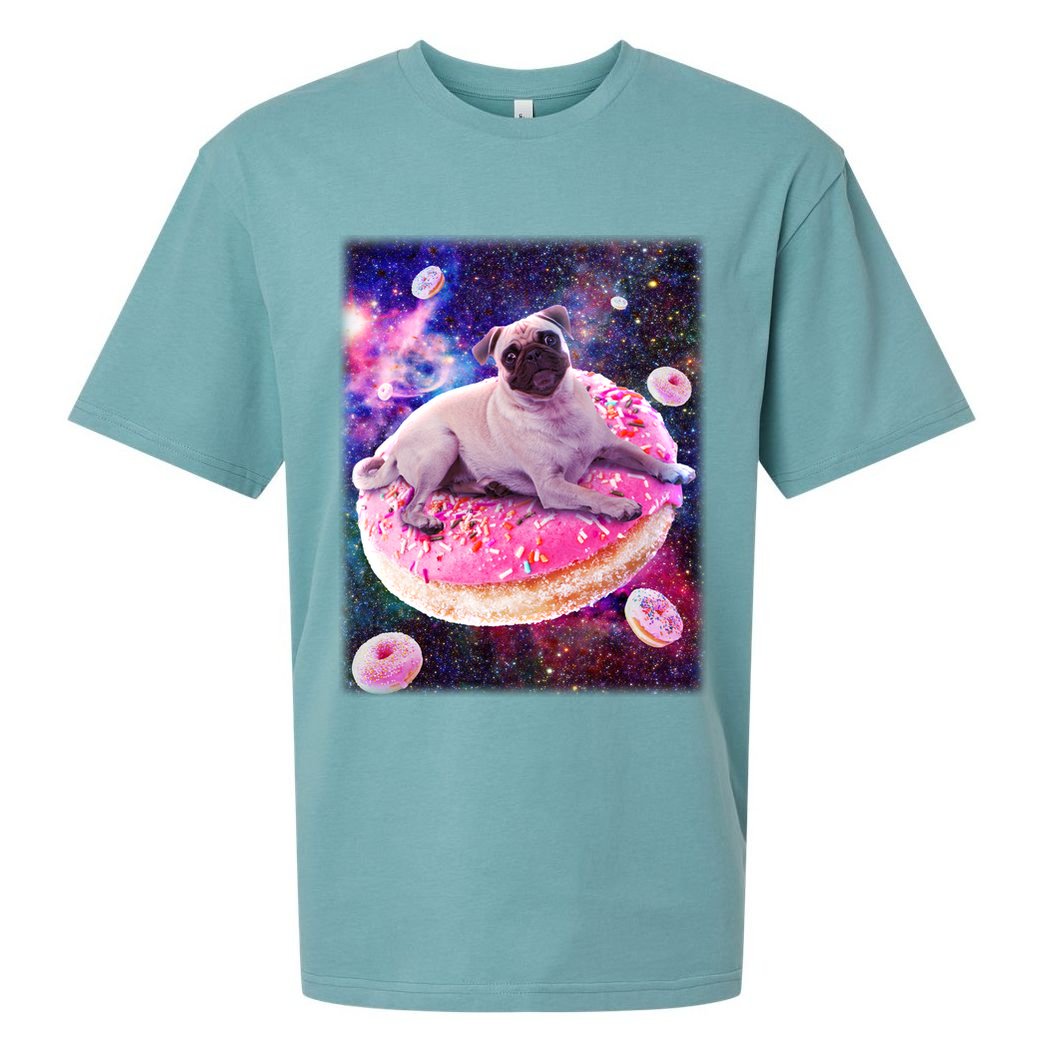 Space Donut Pug Sueded Cloud Jersey T-Shirt