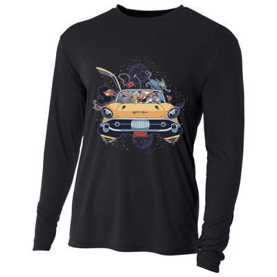 Space Family Cartoon Cooling Performance Long Sleeve Crew