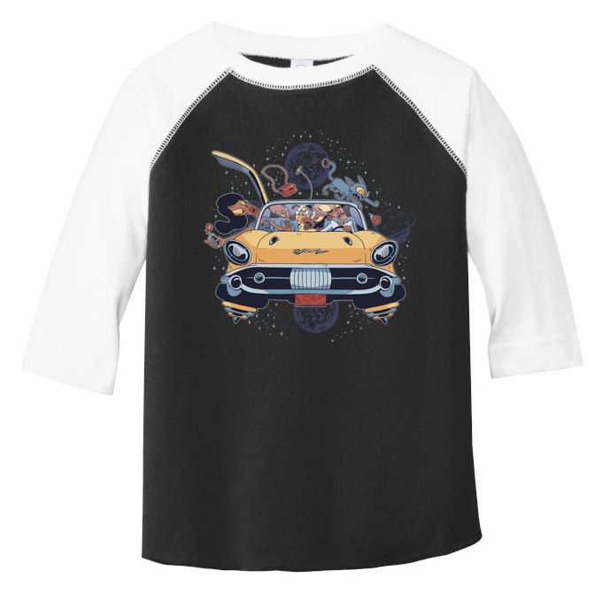 Space Family Cartoon Toddler Fine Jersey T-Shirt