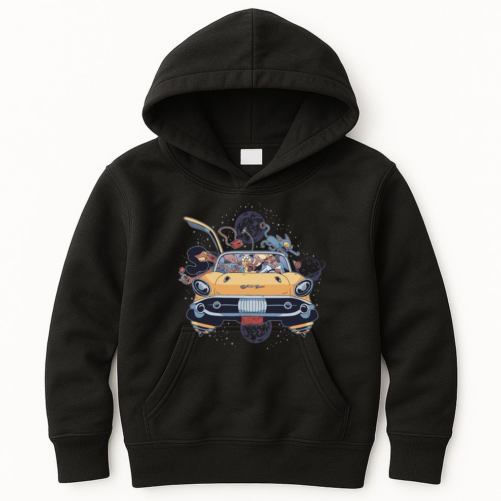 Space Family Cartoon Kids Hoodie