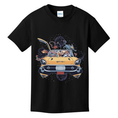 Space Family Cartoon Kids T-Shirt