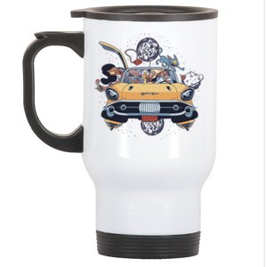 Space Family Cartoon Stainless Steel Travel Mug