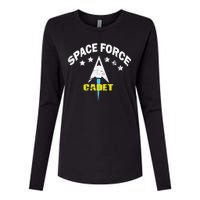 Space Force Cadet Womens Cotton Relaxed Long Sleeve T-Shirt