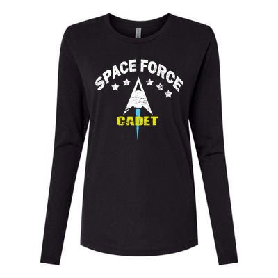 Space Force Cadet Womens Cotton Relaxed Long Sleeve T-Shirt