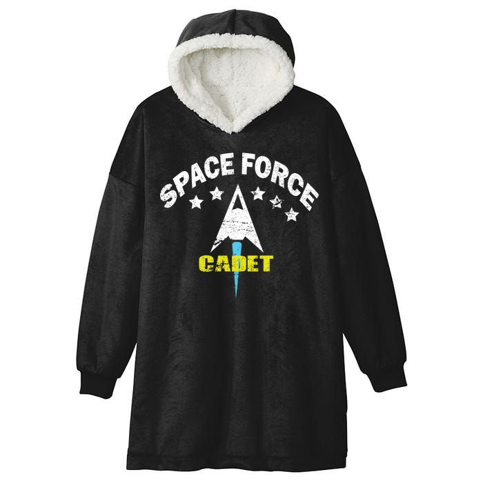 Space Force Cadet Hooded Wearable Blanket