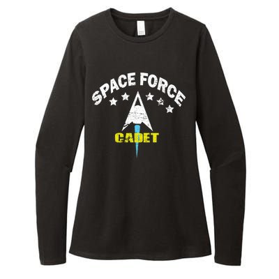 Space Force Cadet Womens CVC Long Sleeve Shirt