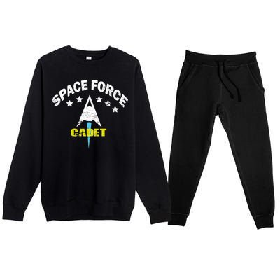 Space Force Cadet Premium Crewneck Sweatsuit Set