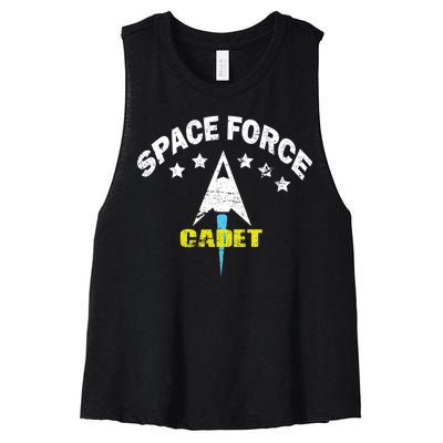 Space Force Cadet Women's Racerback Cropped Tank