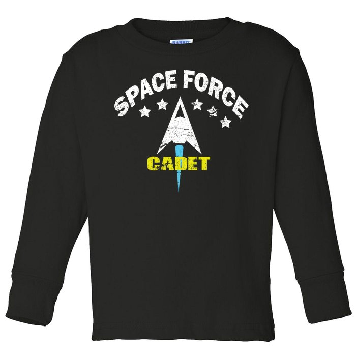 Space Force Cadet Toddler Long Sleeve Shirt