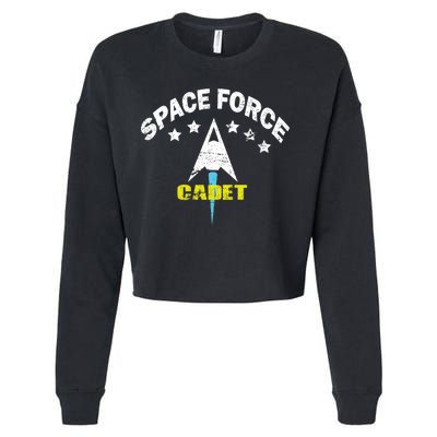 Space Force Cadet Cropped Pullover Crew