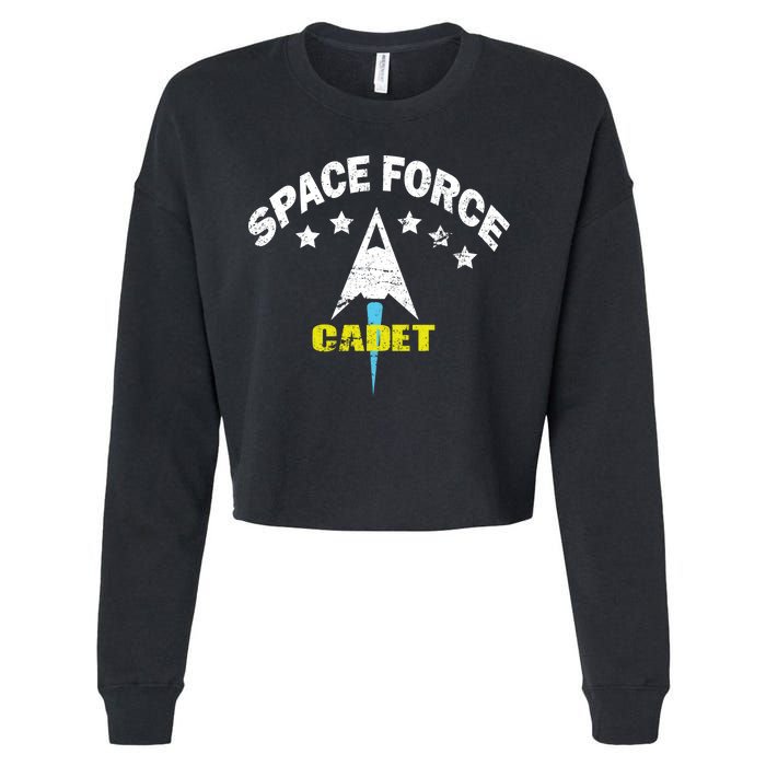 Space Force Cadet Cropped Pullover Crew