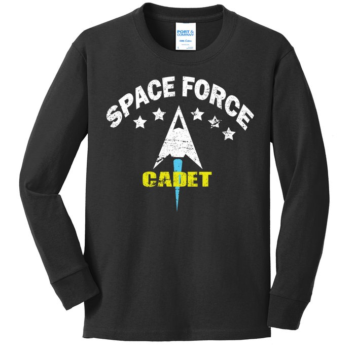 Space Force Cadet Kids Long Sleeve Shirt