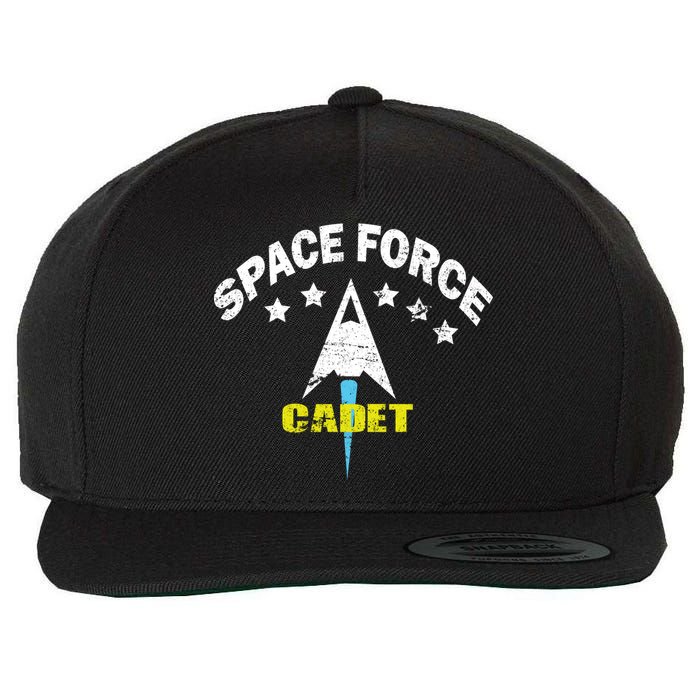 Space Force Cadet Wool Snapback Cap