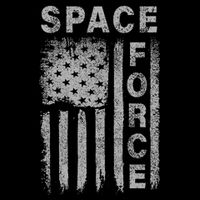 Space Force Grunge Flag Cooling Performance Crew T-Shirt