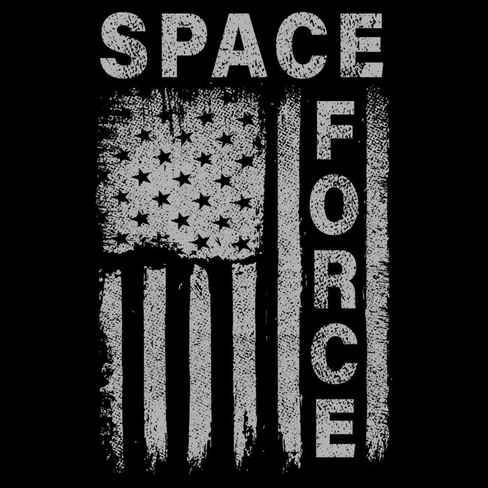 Space Force Grunge Flag Cooling Performance Crew T-Shirt
