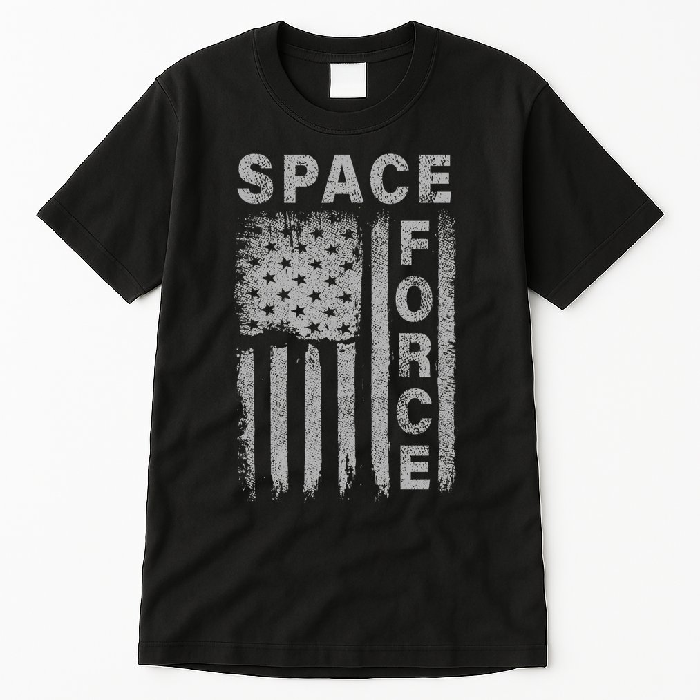 Space Force Grunge Flag Tall T-Shirt