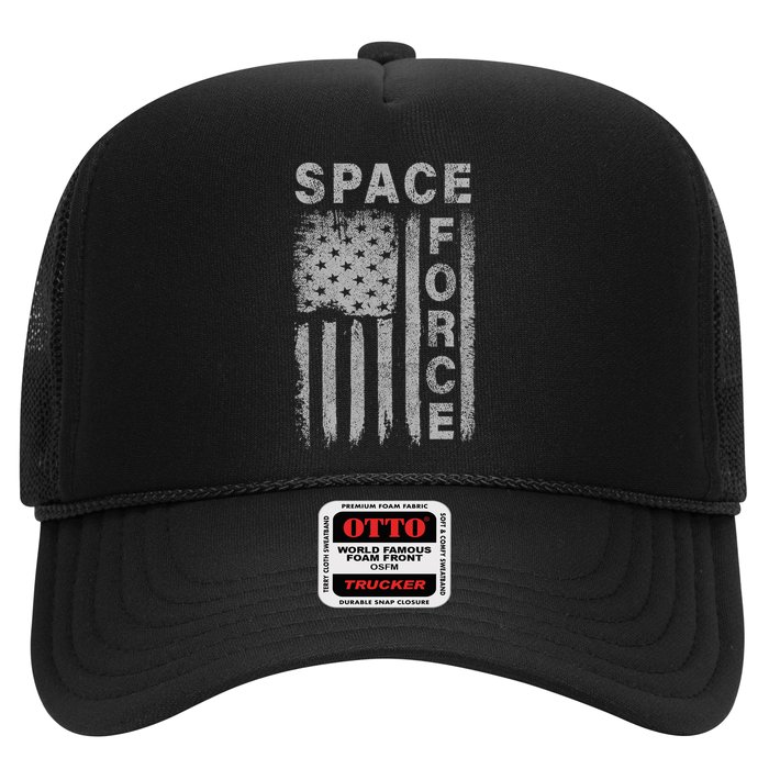 Space Force Grunge Flag Trucker Hat
