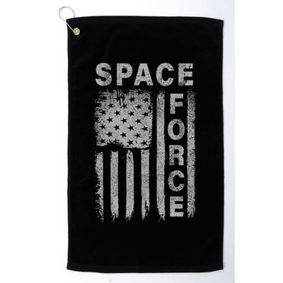 Space Force Grunge Flag Golf Towel