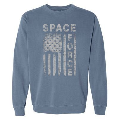 Space Force Grunge Flag Garment-Dyed Sweatshirt