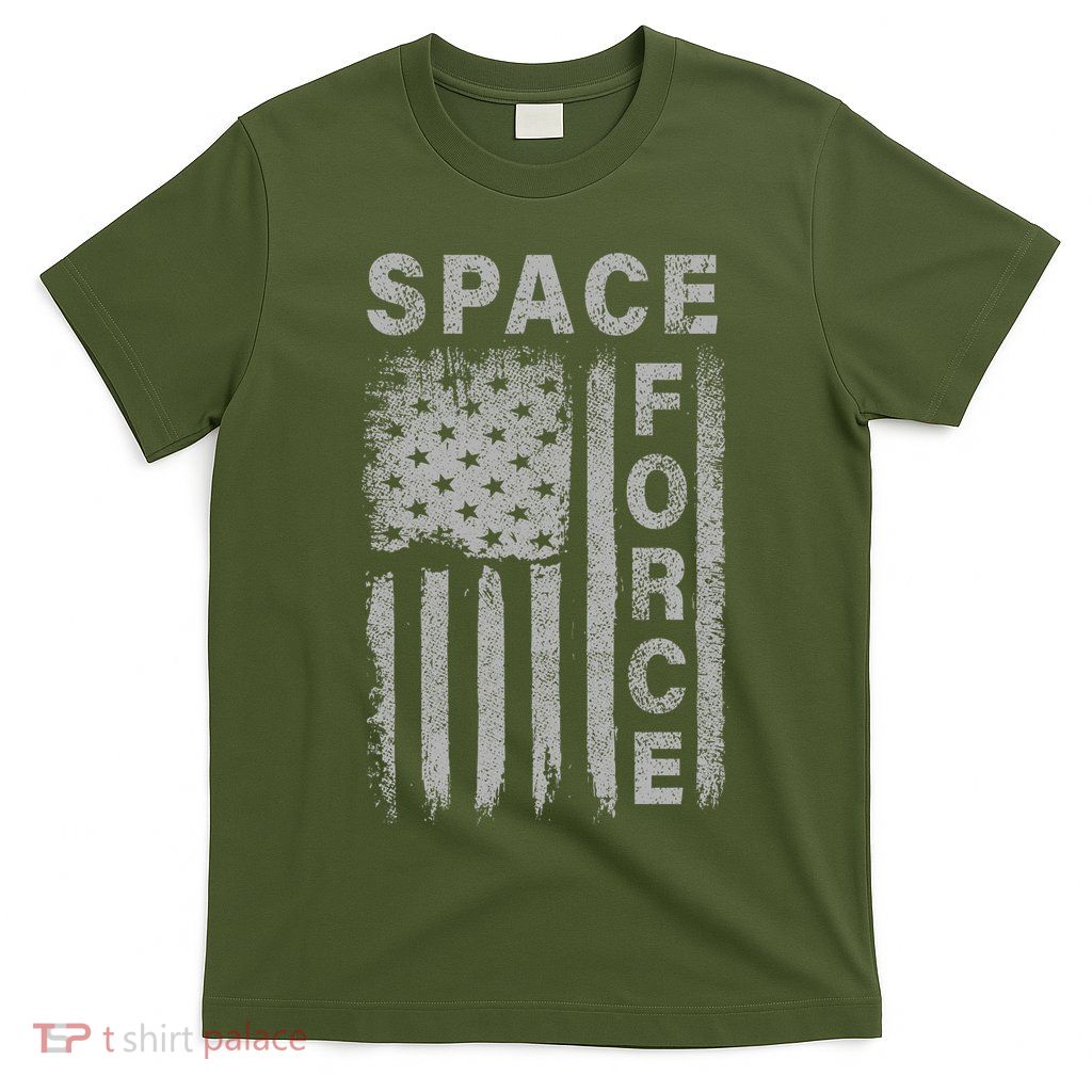 Space Force Grunge Flag T-Shirt