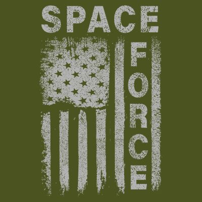 Space Force Grunge Flag T-Shirt