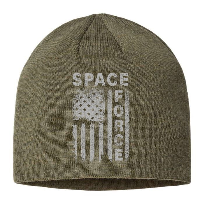 Space Force Grunge Flag Sustainable Beanie