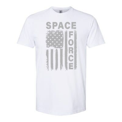 Space Force Grunge Flag Softstyle® CVC T-Shirt