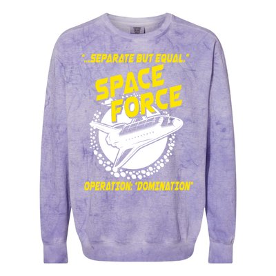 Space Force Operation Domination Colorblast Crewneck Sweatshirt