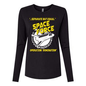 Space Force Operation Domination Womens Cotton Relaxed Long Sleeve T-Shirt