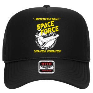 Space Force Operation Domination High Crown Mesh Back Trucker Hat