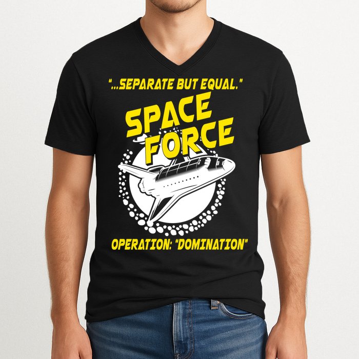 Space Force Operation Domination V-Neck T-Shirt