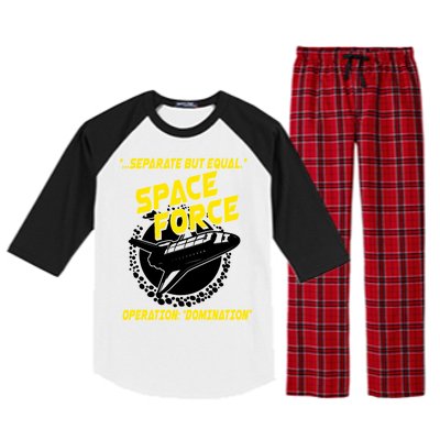 Space Force Operation Domination Raglan Sleeve Pajama Set