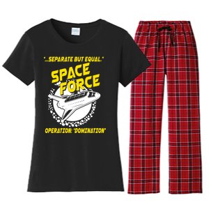 Space Force Operation Domination Women's Flannel Pajama Set