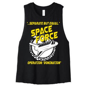 Space Force Operation Domination Women's Racerback Cropped Tank