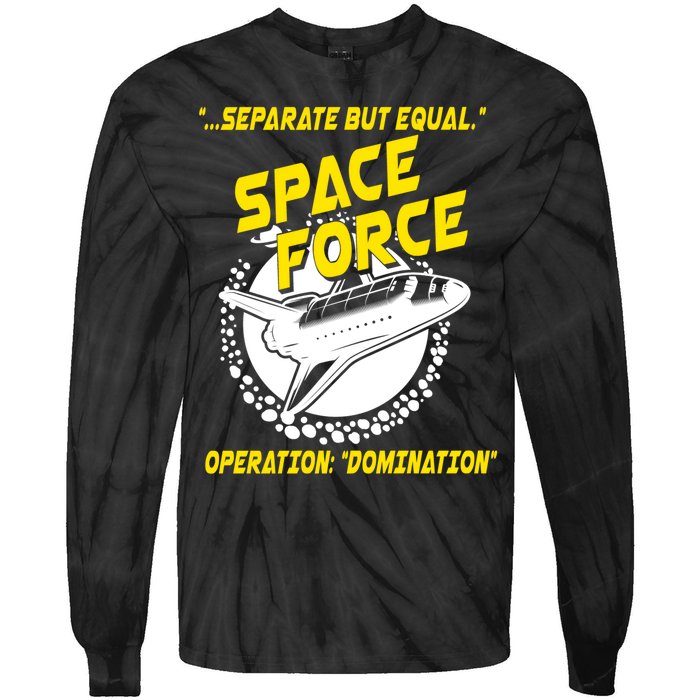 Space Force Operation Domination Tie-Dye Long Sleeve Shirt